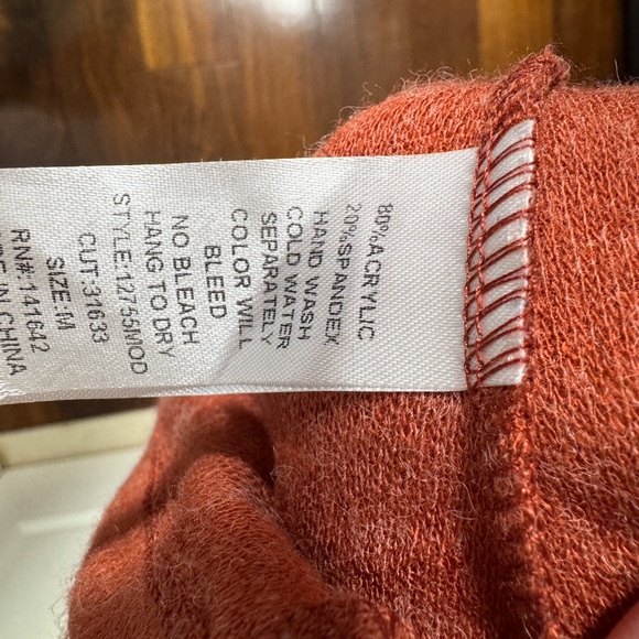 ModCloth Burnt Orange Button Down Winter Dress with Belt - Picture 4 of 4